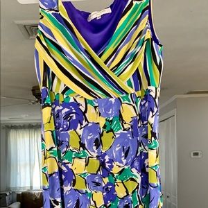 Evan-Picone flowered dress